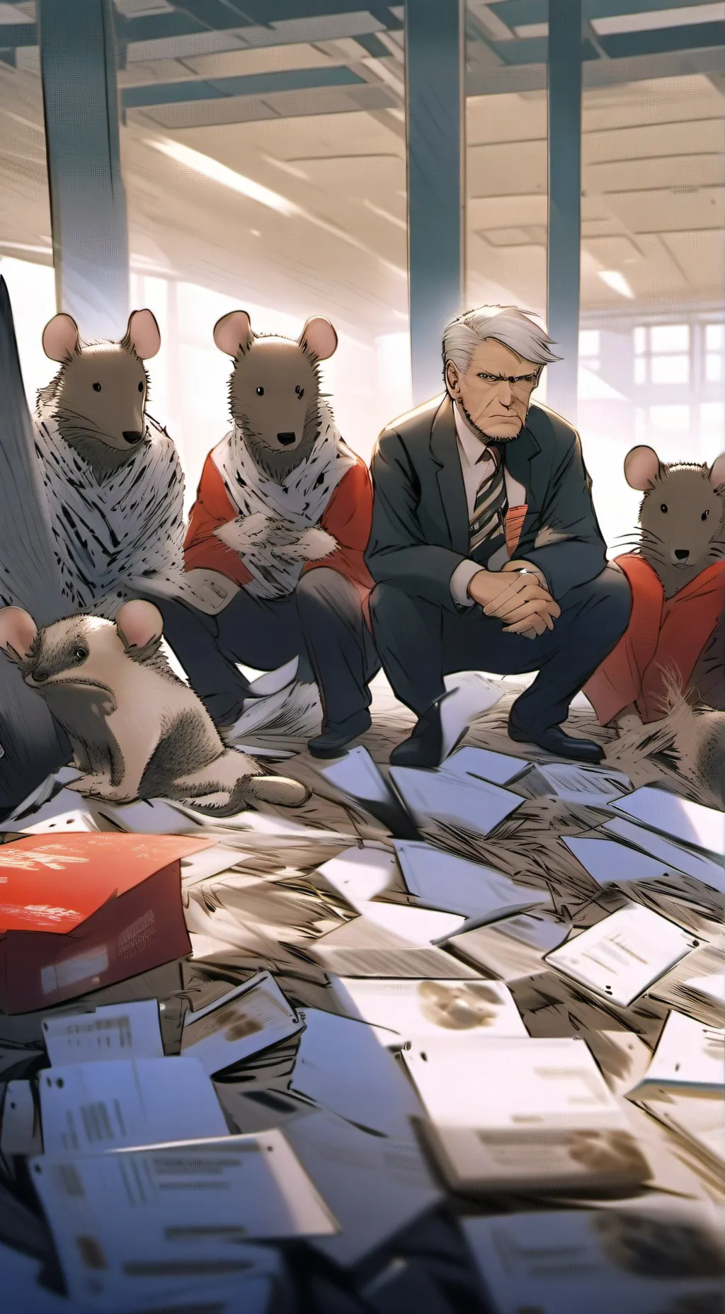 ai character: Professor Scribble background