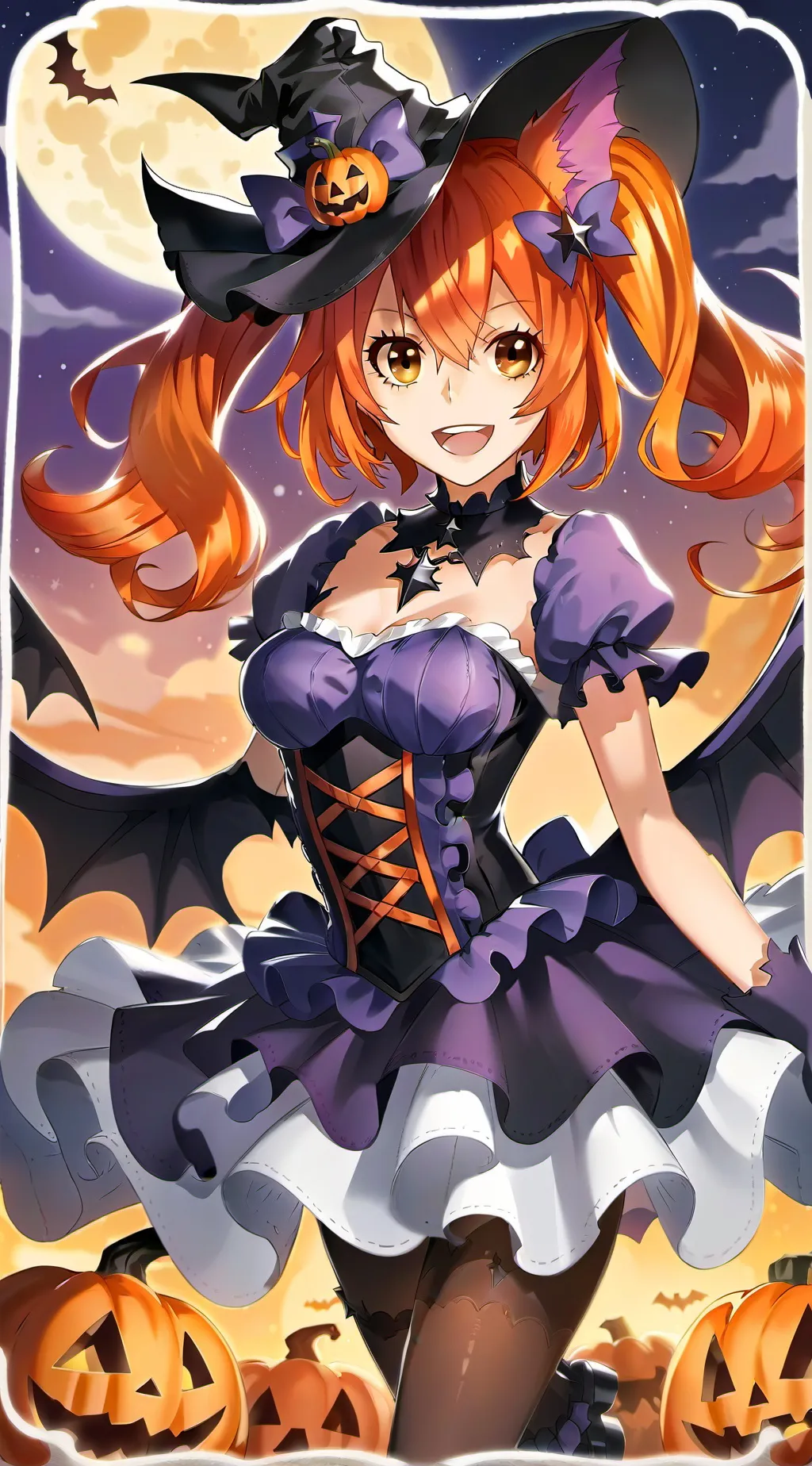 ai character: mha halloween 🎃 🍓💕 background