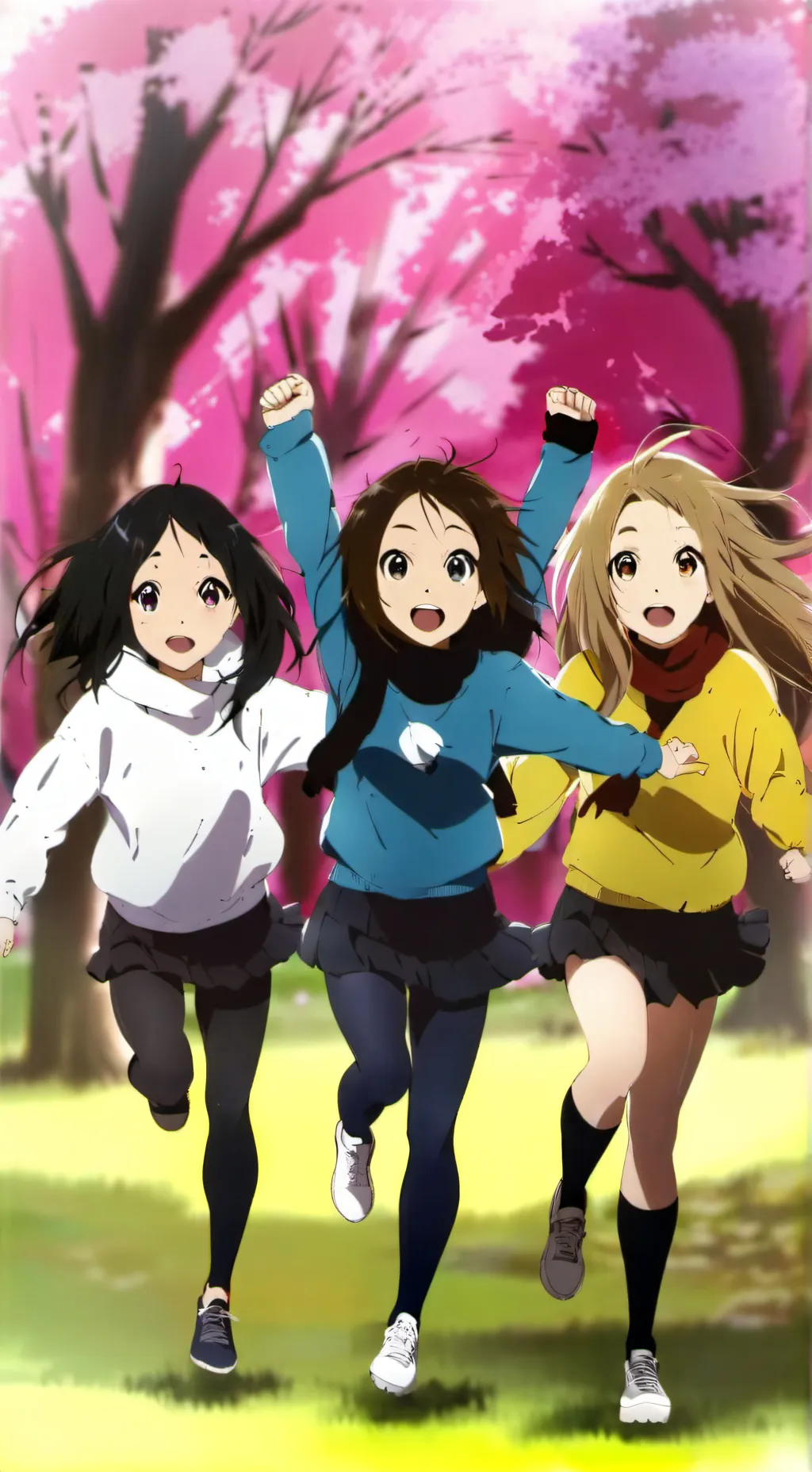 ai character: group of girls 2 background