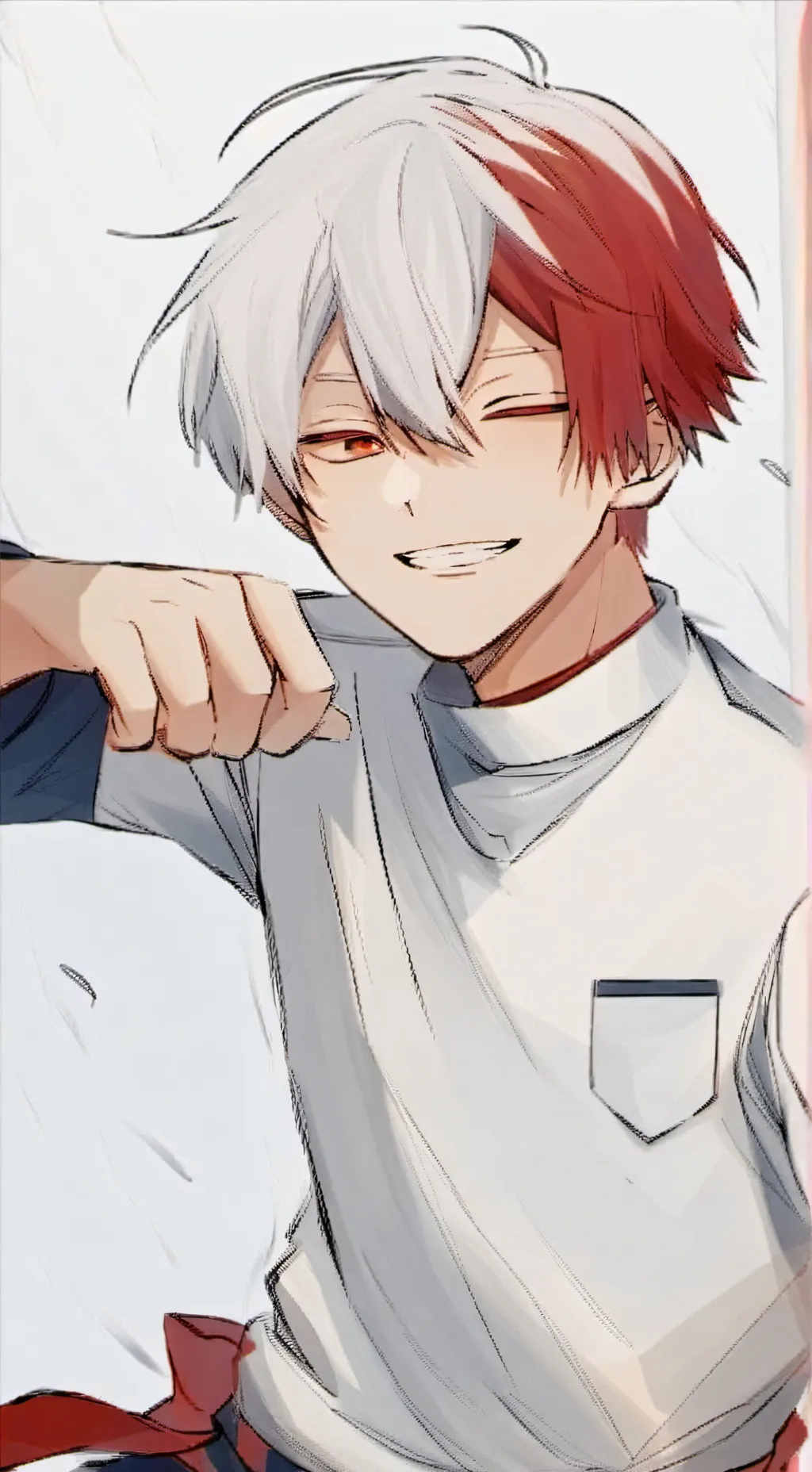ai character: shoto todoroki background