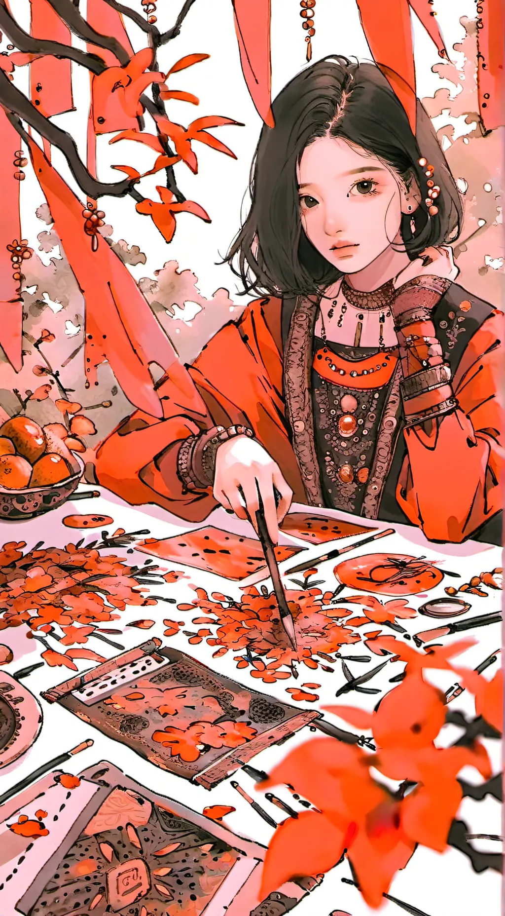 ai character: Asami  background