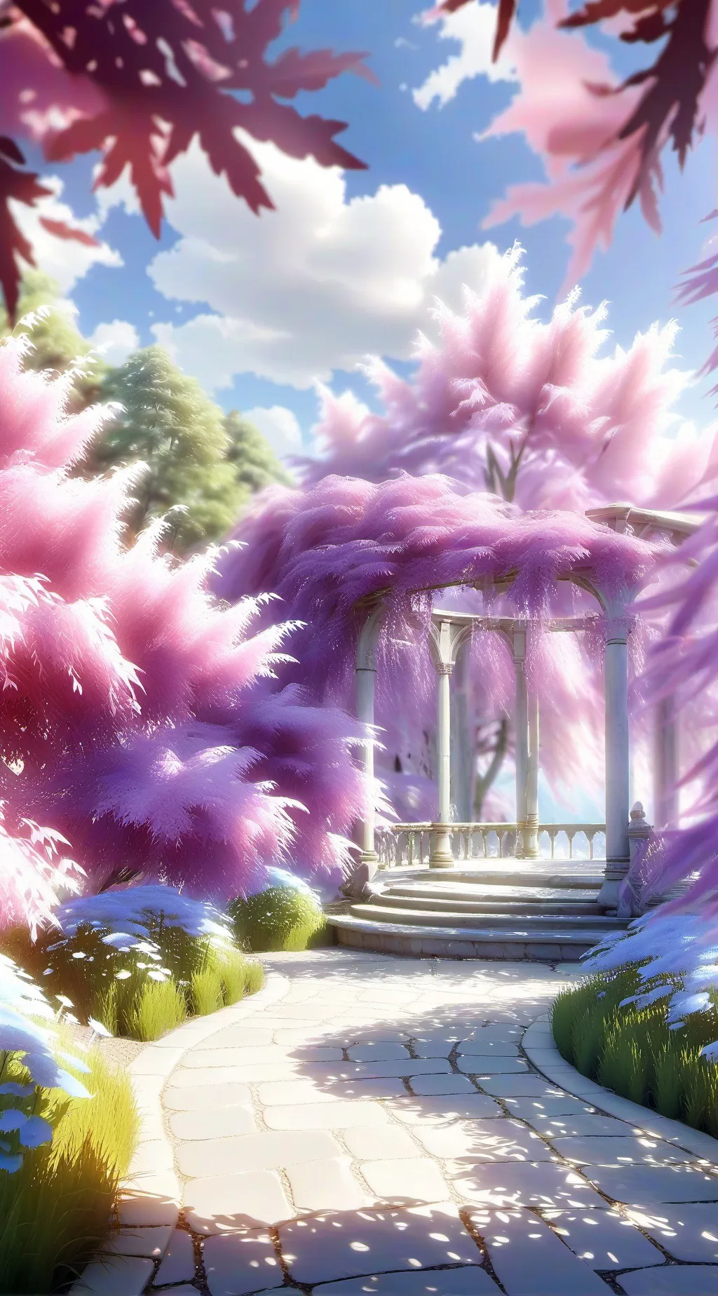 ai character: DANDYS WORLD!!! background