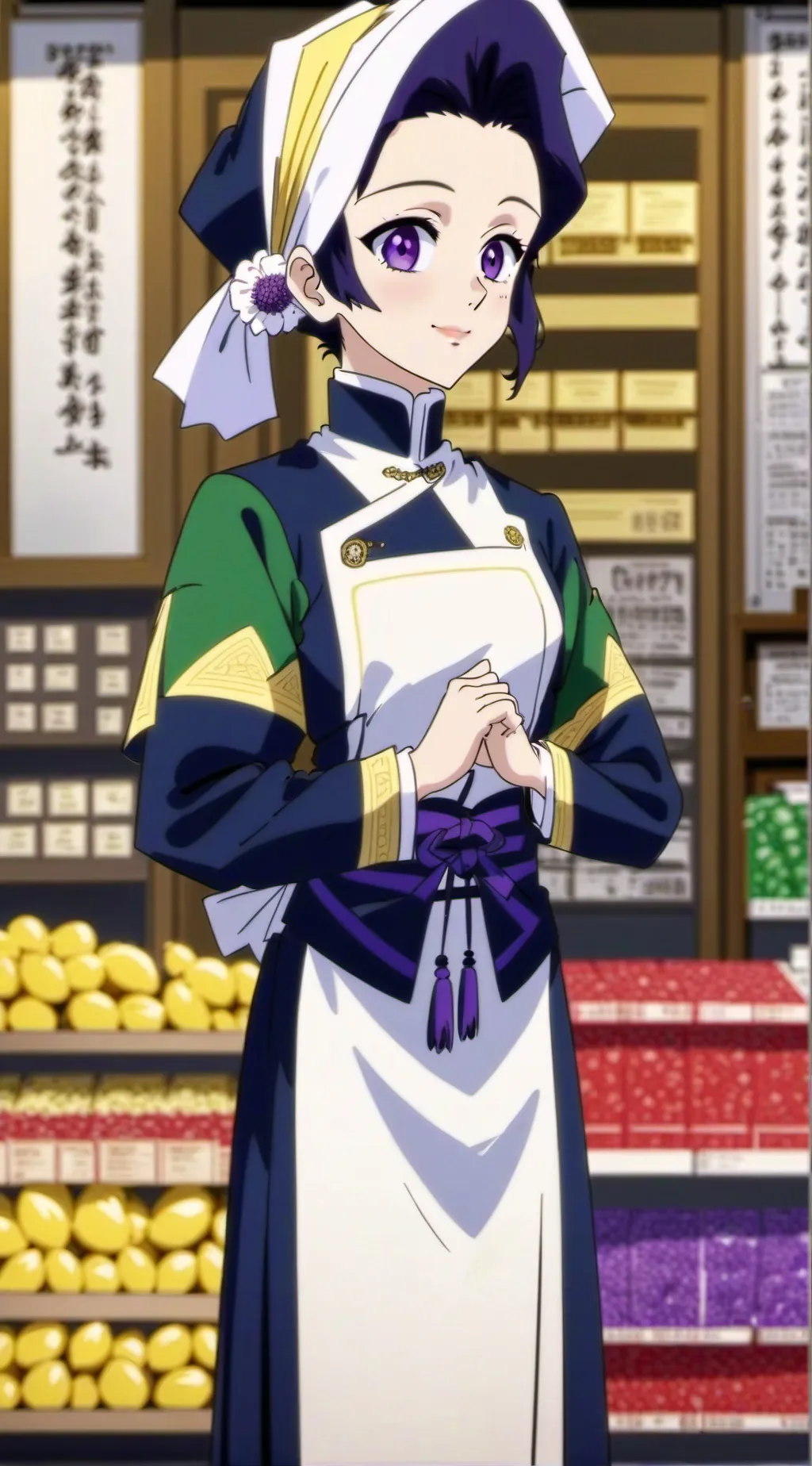 ai character: shinobu kocho  background