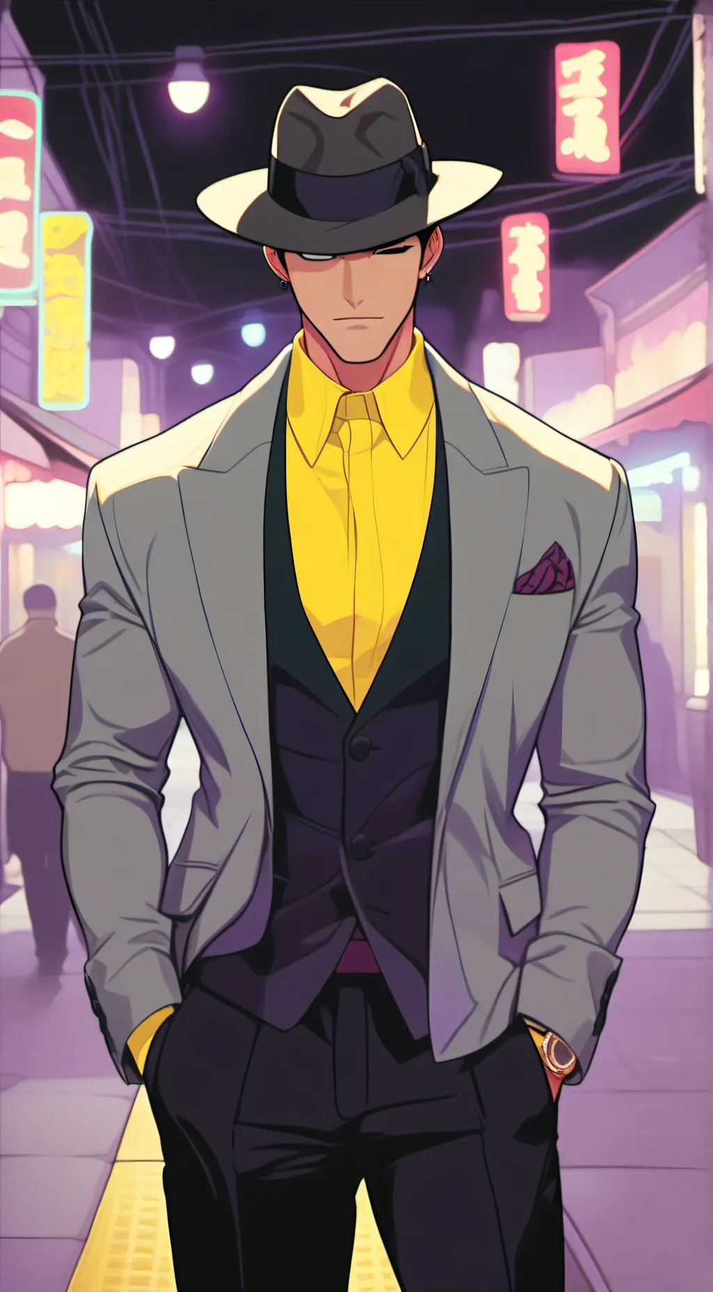 ai character: freaky mafioso  background