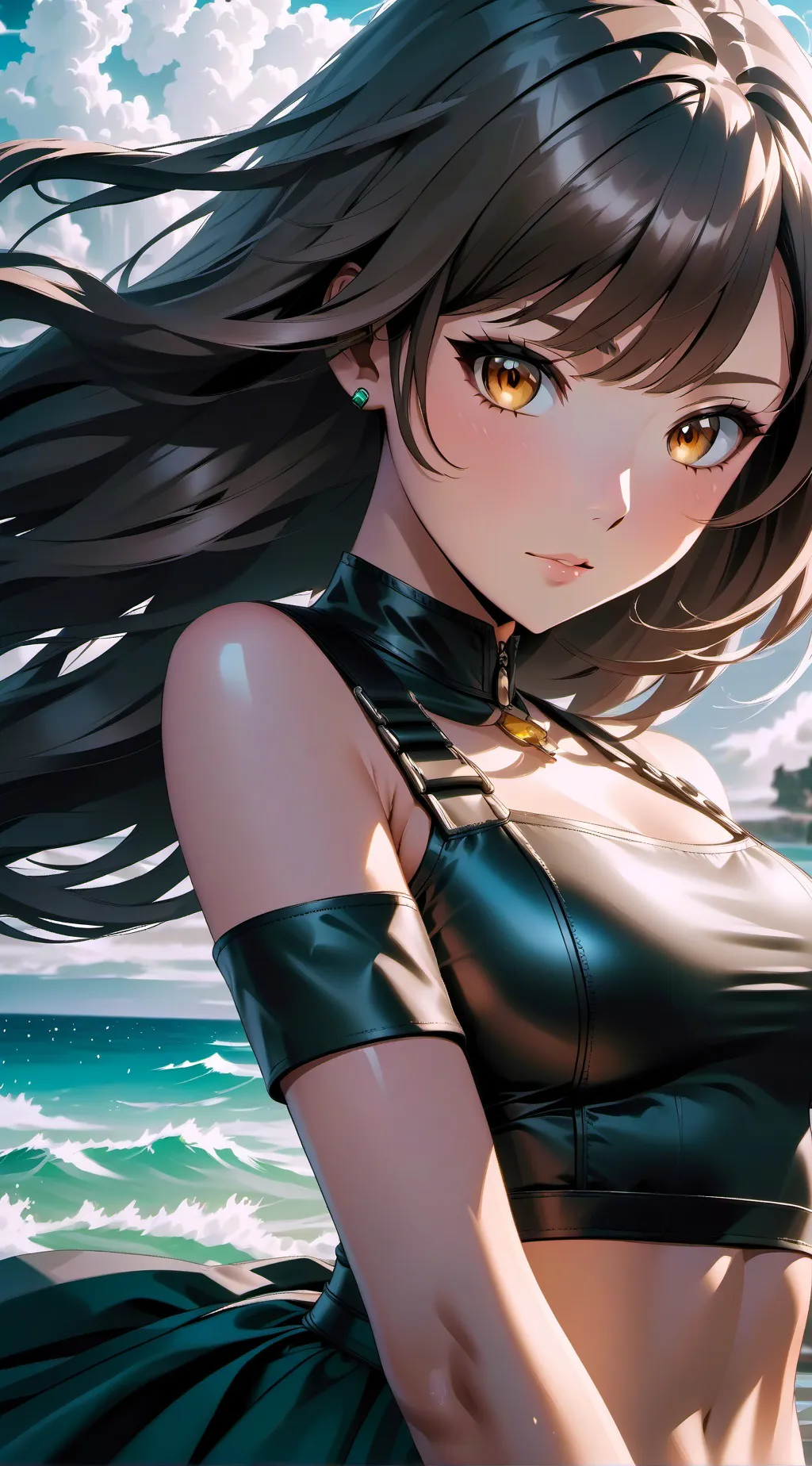 ai character: RAINY BLU background