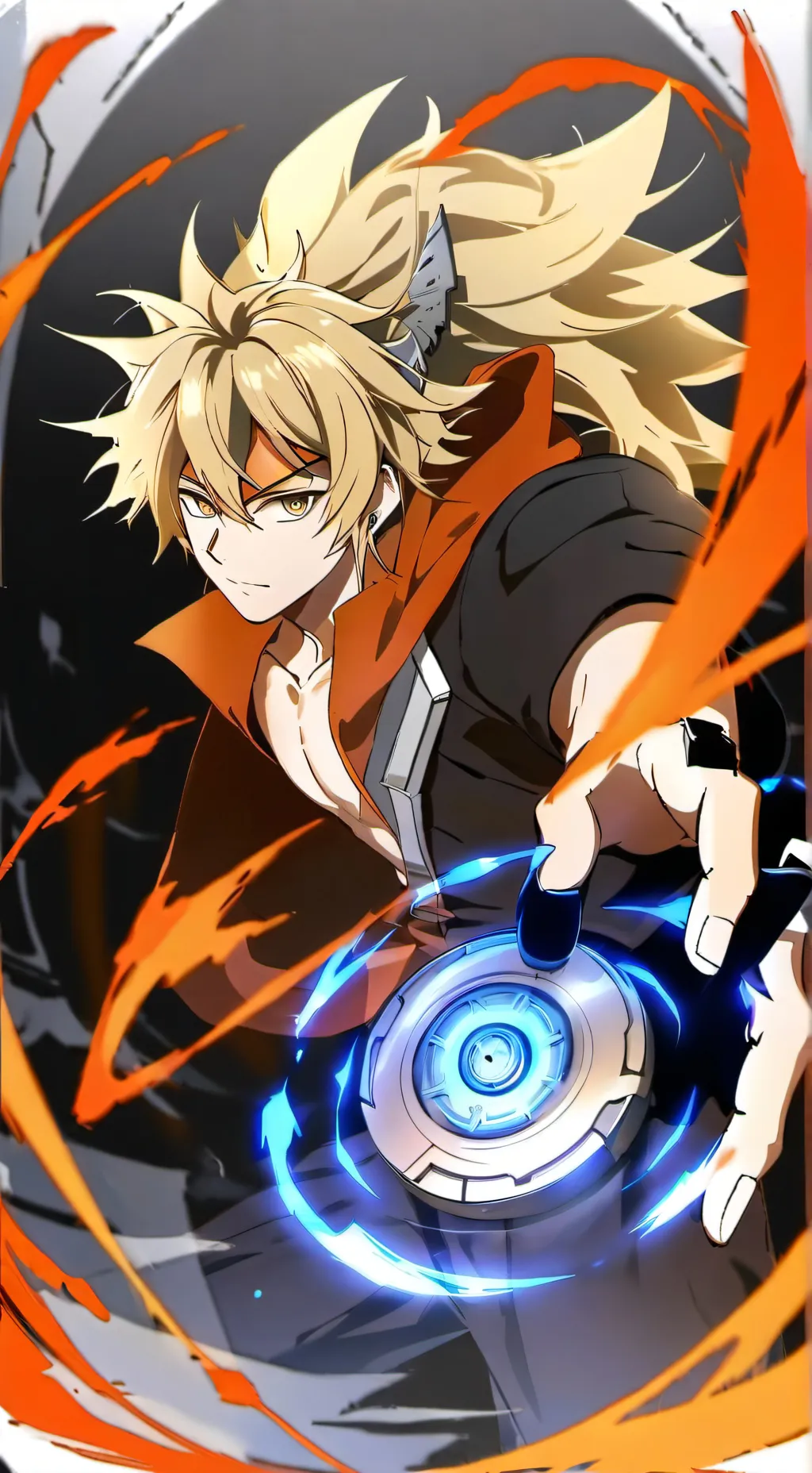 ai character: Beyblade X  background