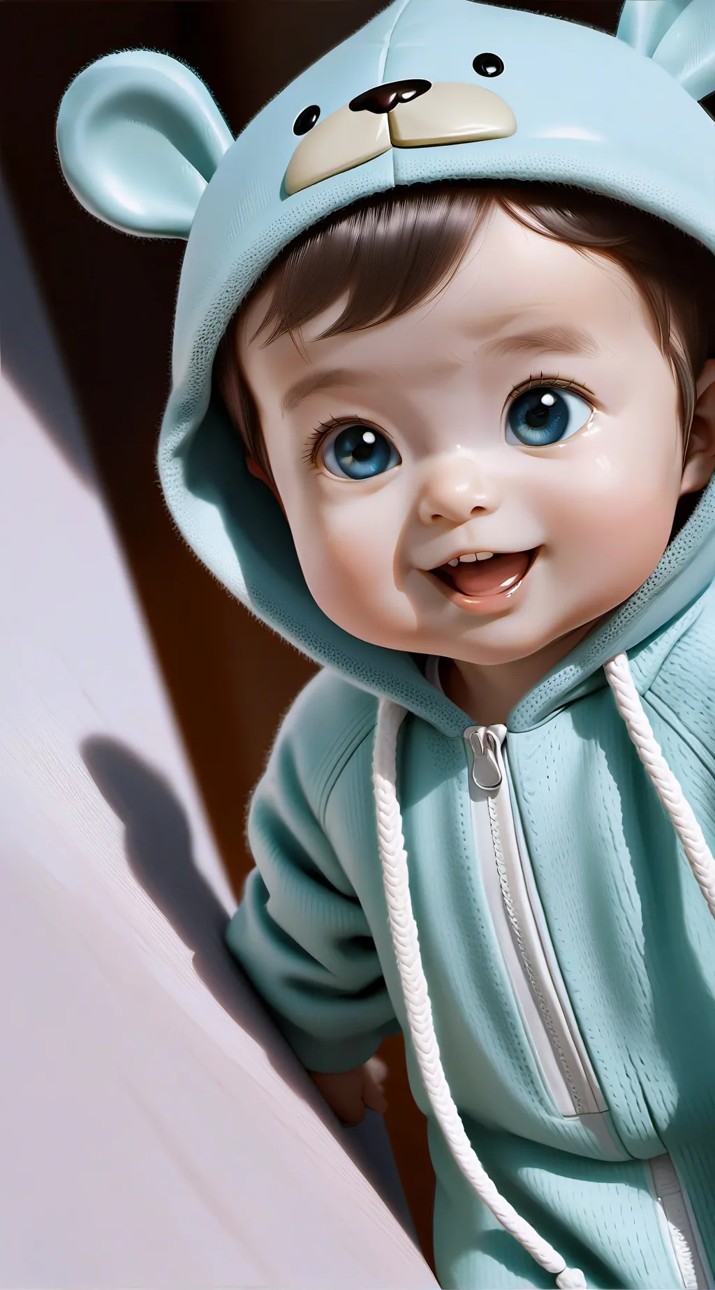 ai character: baby Alex  background