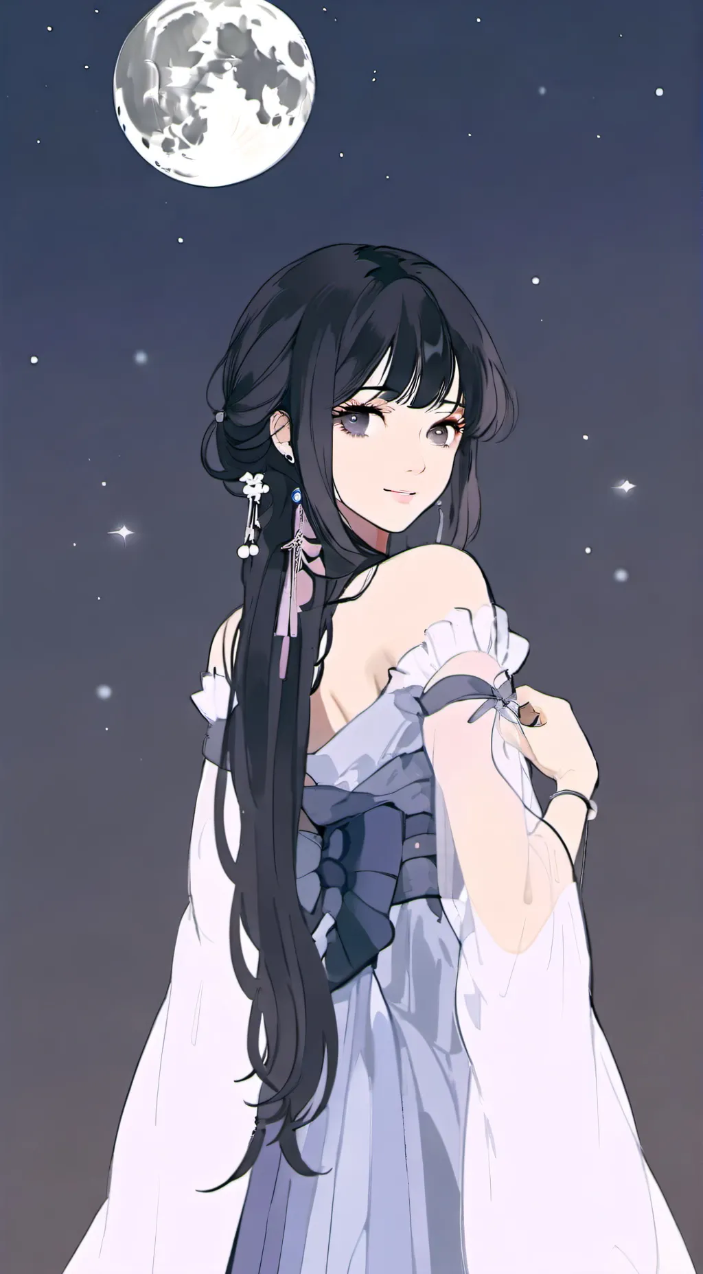 ai character: Luna background