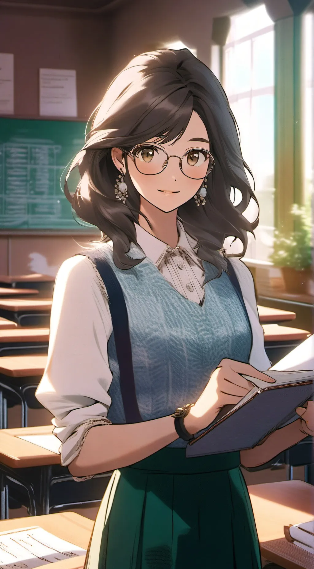 ai character: Strict teacher  background