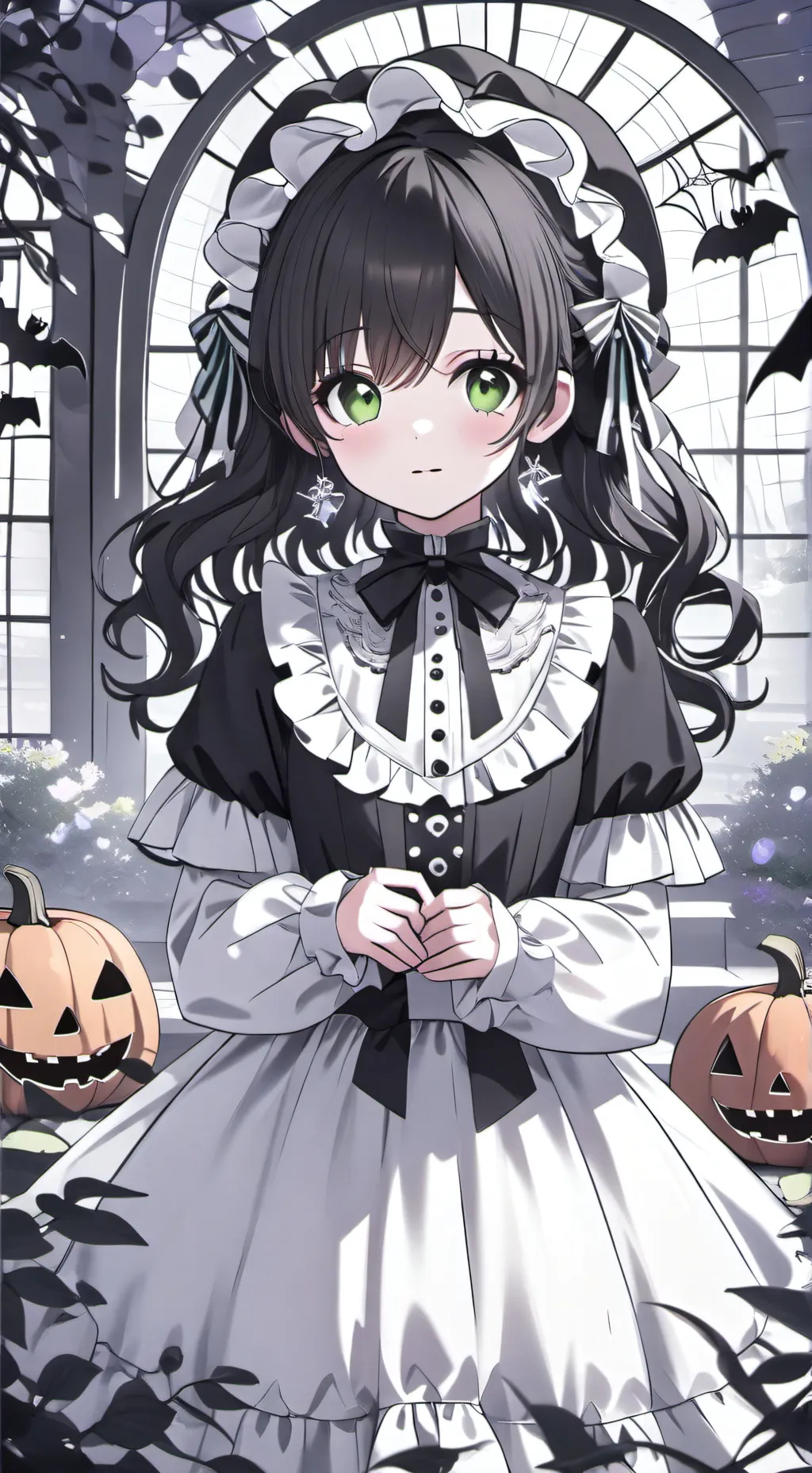 ai character: Halloween  background