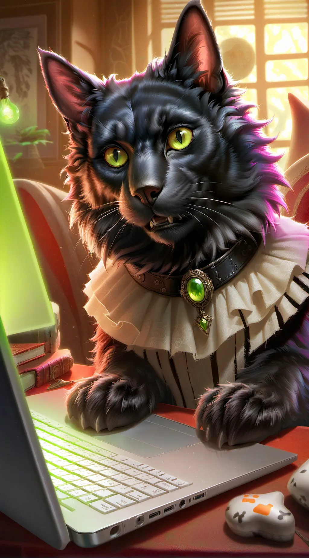 ai character: Pixel background