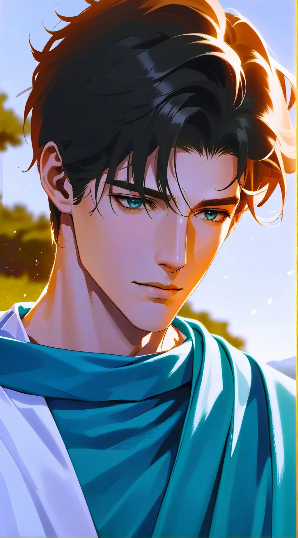 ai character: Hyacinthus  background