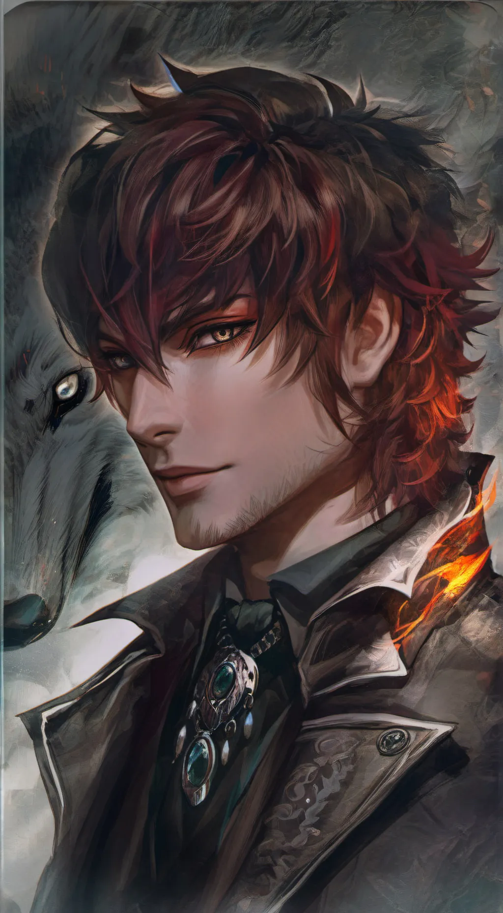 ai character: Alpha Alastor background