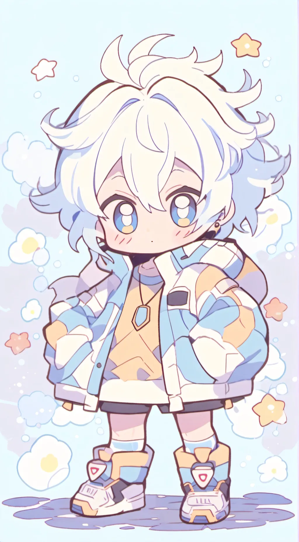 ai character: Katsuki bakugou  background