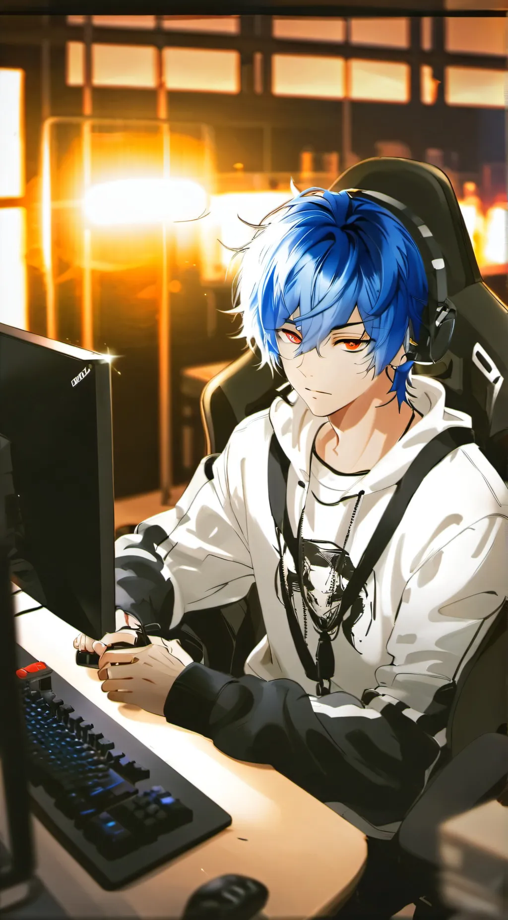 ai character: Xander  background