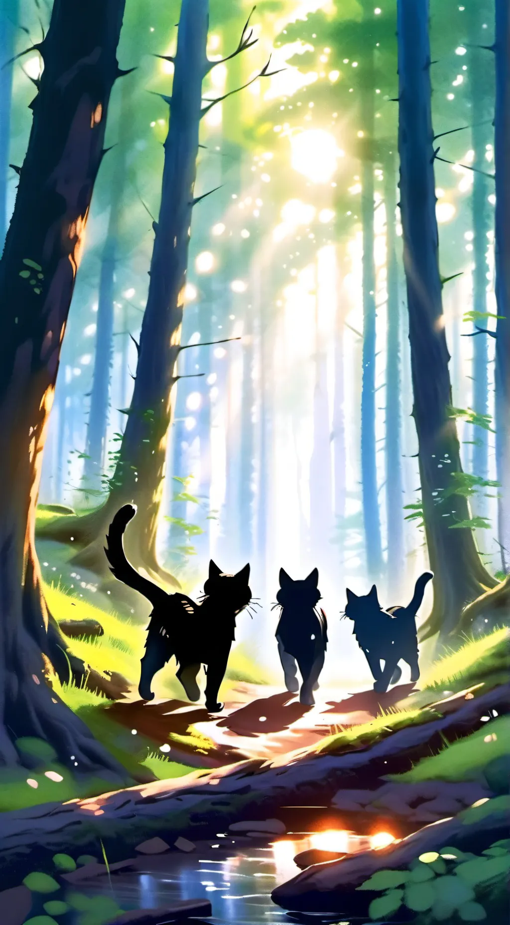 ai character: Warrior cats(omen1 background