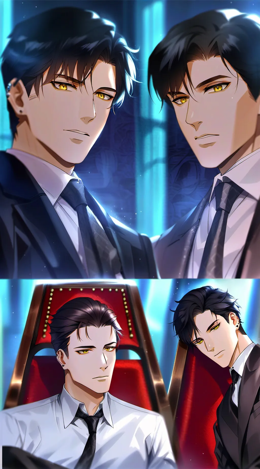 ai character: 4 mafias Daddy's  background