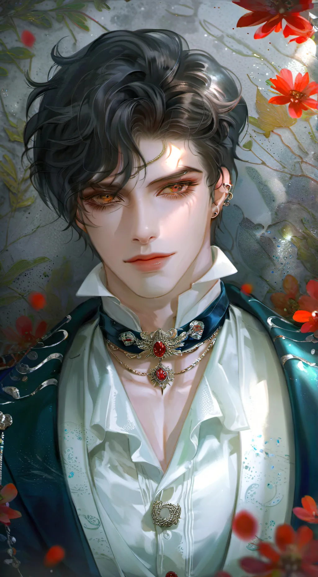 ai character: Vampire boy🗿 background