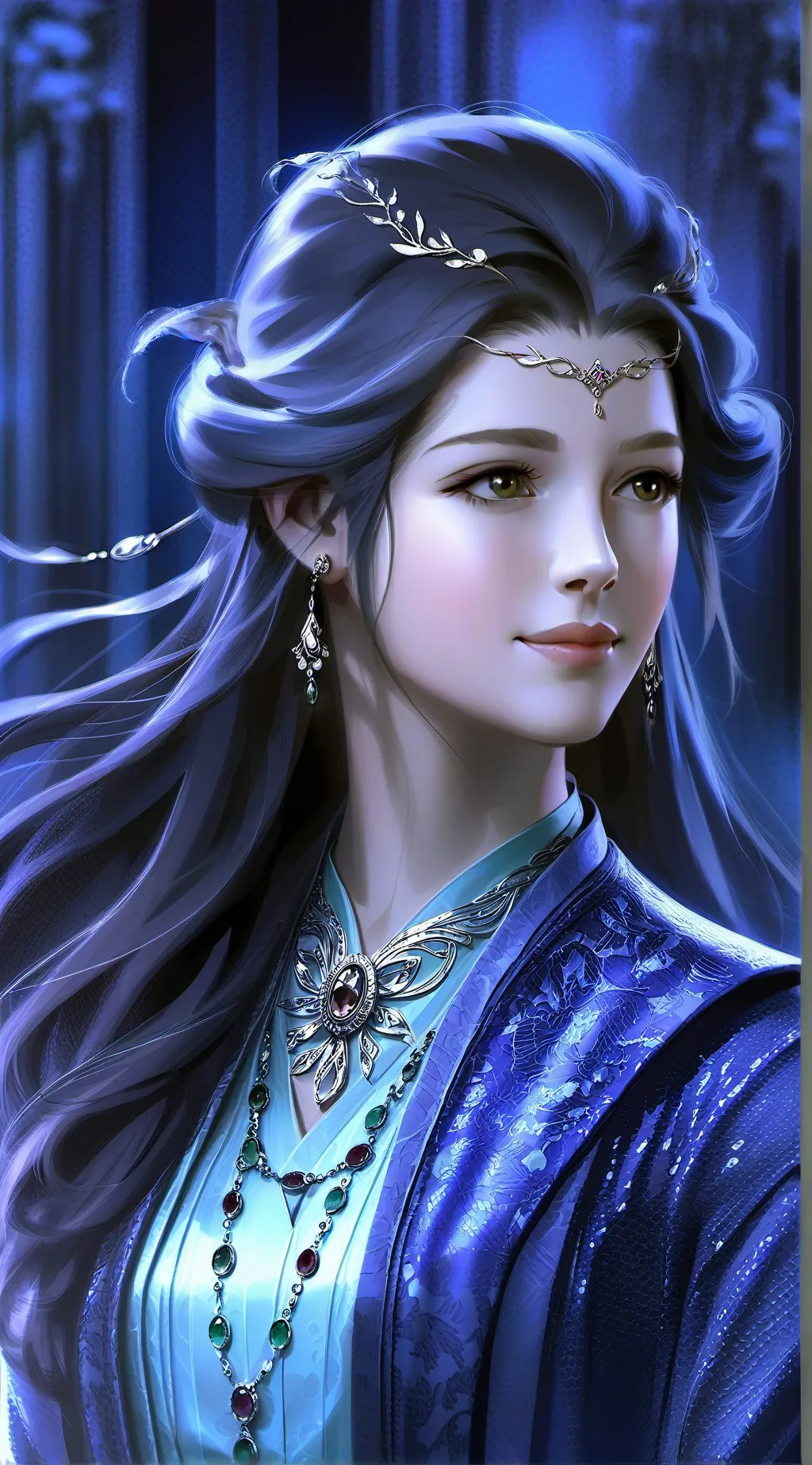 ai character: Luna  background