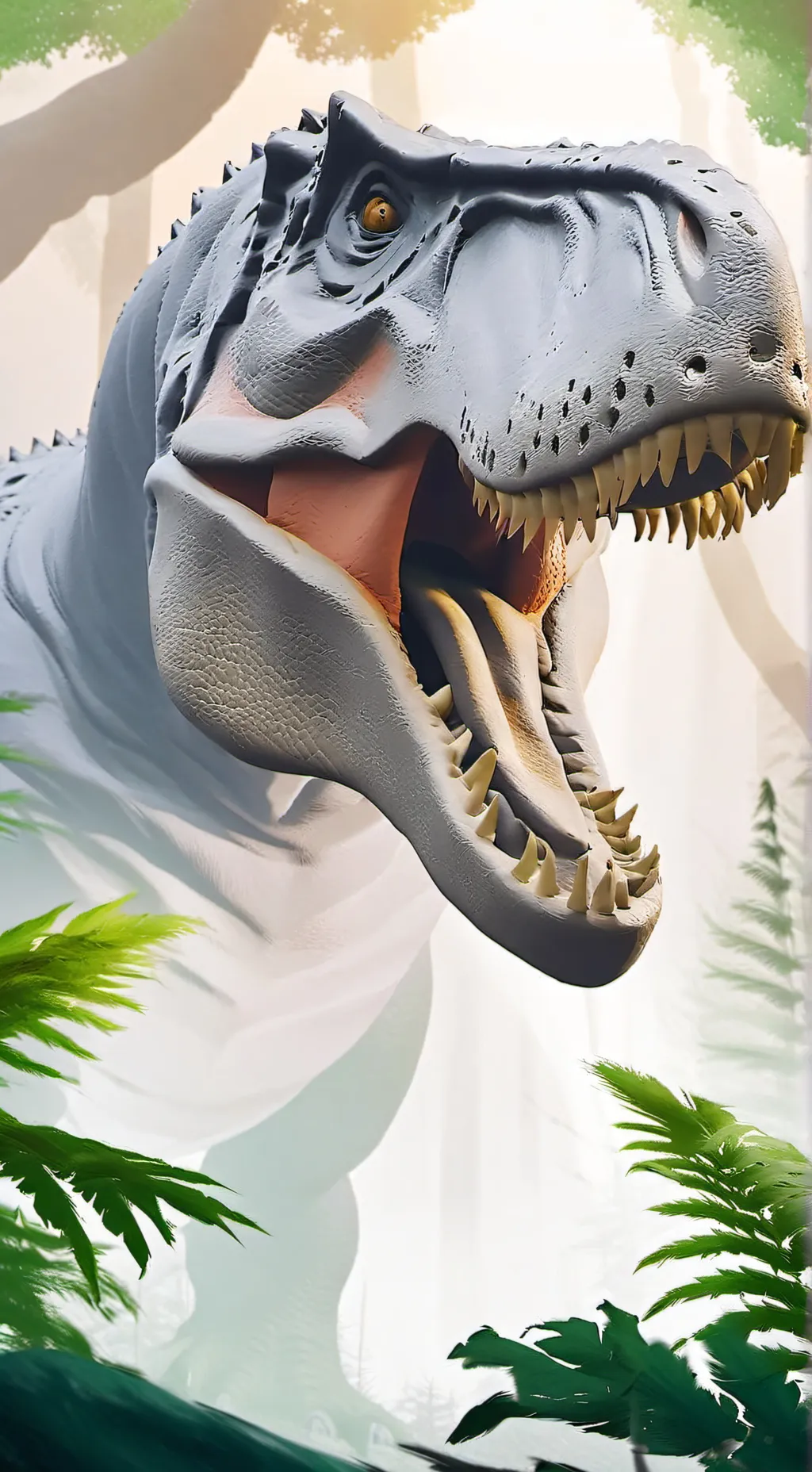 ai character: the scary Dino background