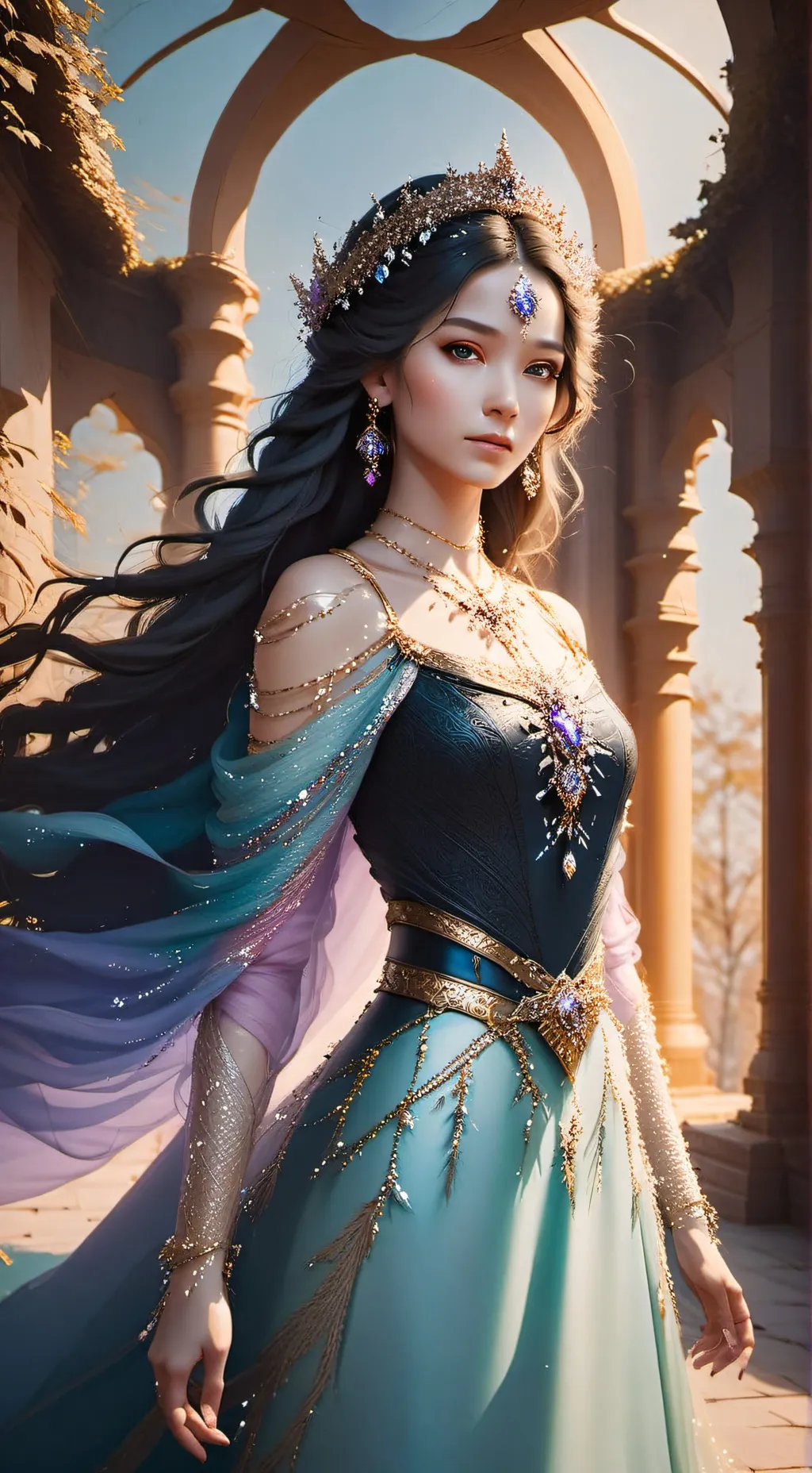 ai character: crystal princes  background