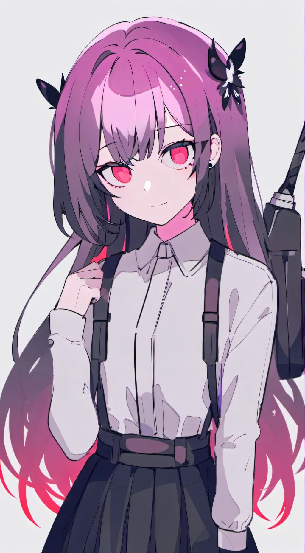 ai character: Lilac background