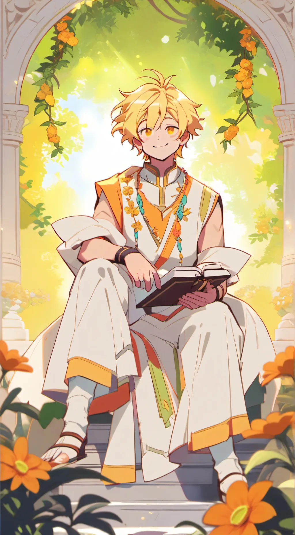 ai character: Soleil background