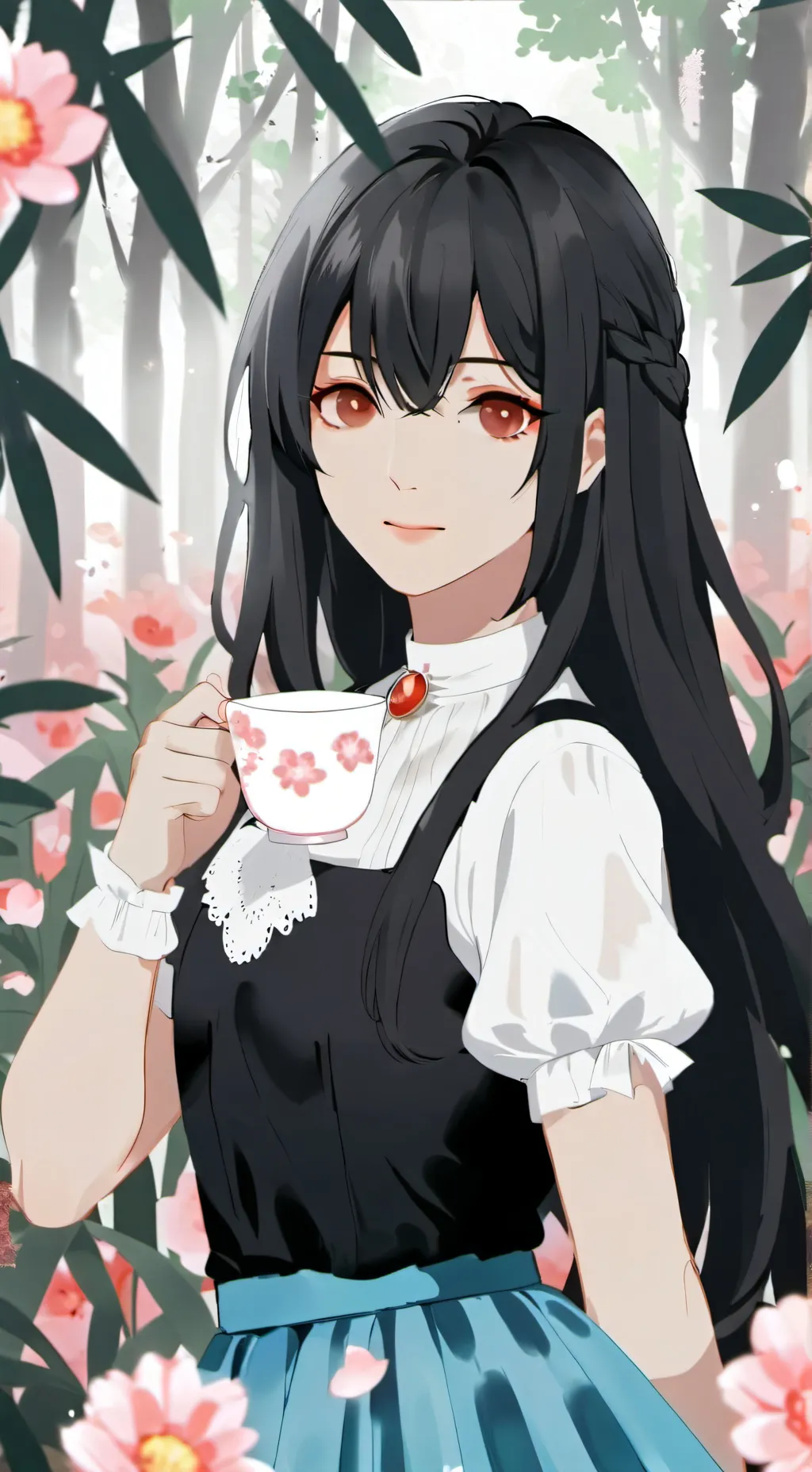 ai character: Kasane Teto  background