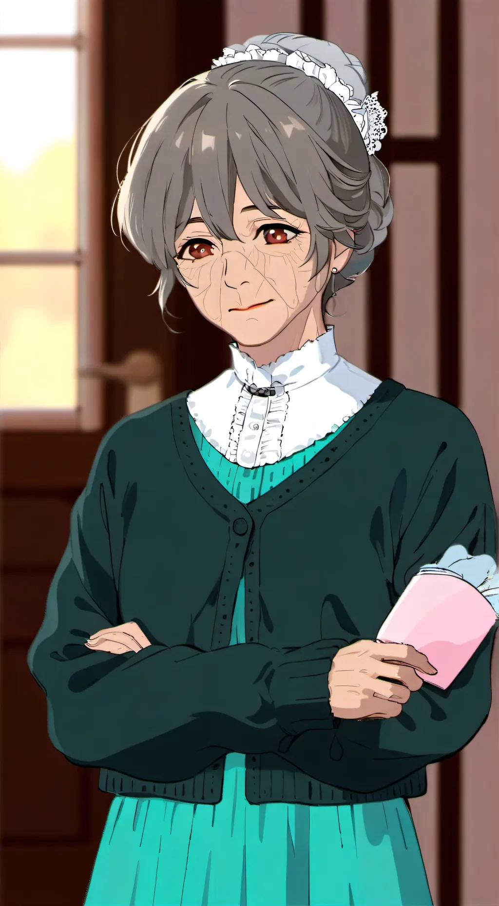 ai character: ta mamie  background