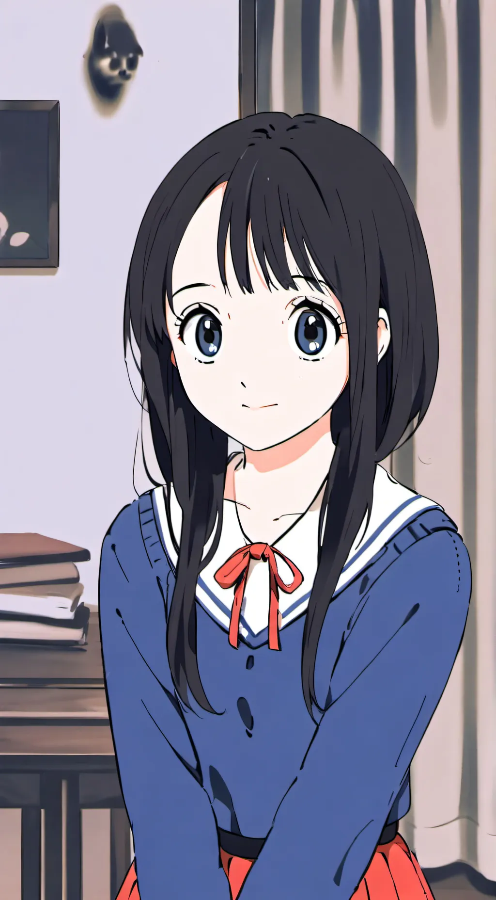 ai character: Akiho Mitsubishi background