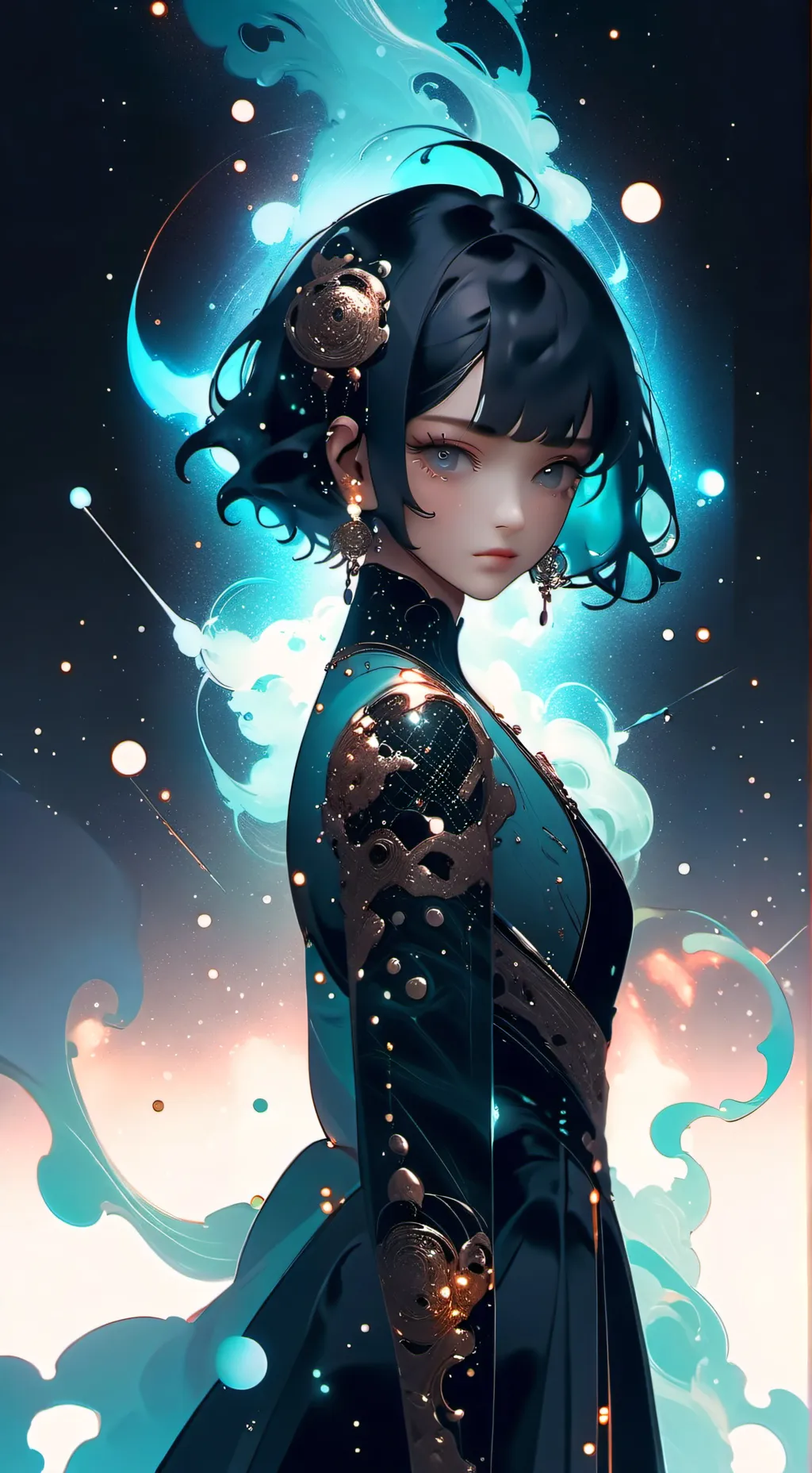 ai character: U turn into a… background