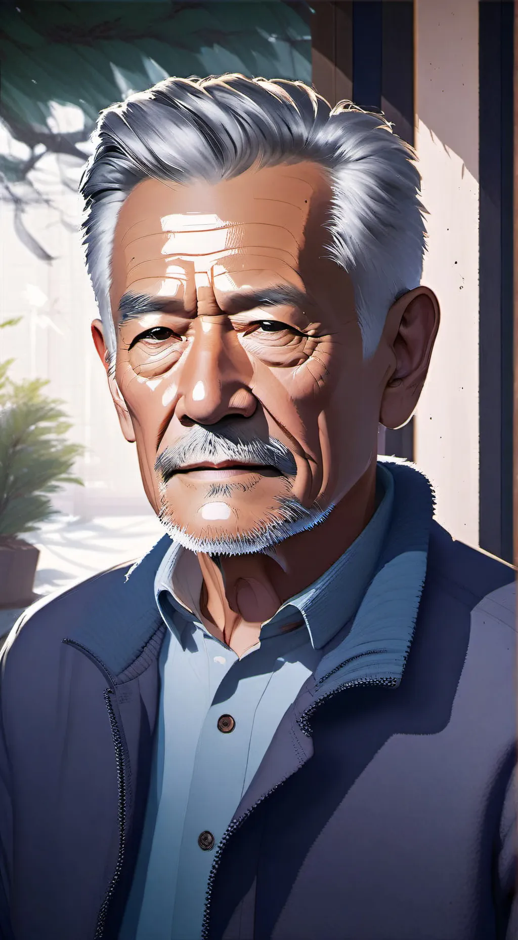 ai character: bored background