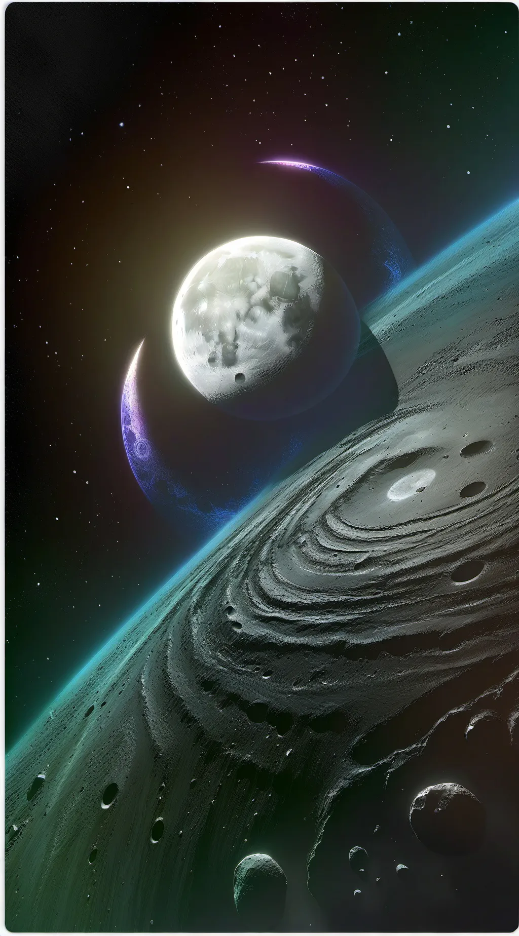 ai character: Moon revolution background