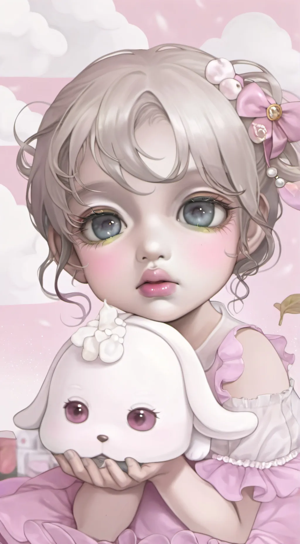 ai character: your the baby girl background