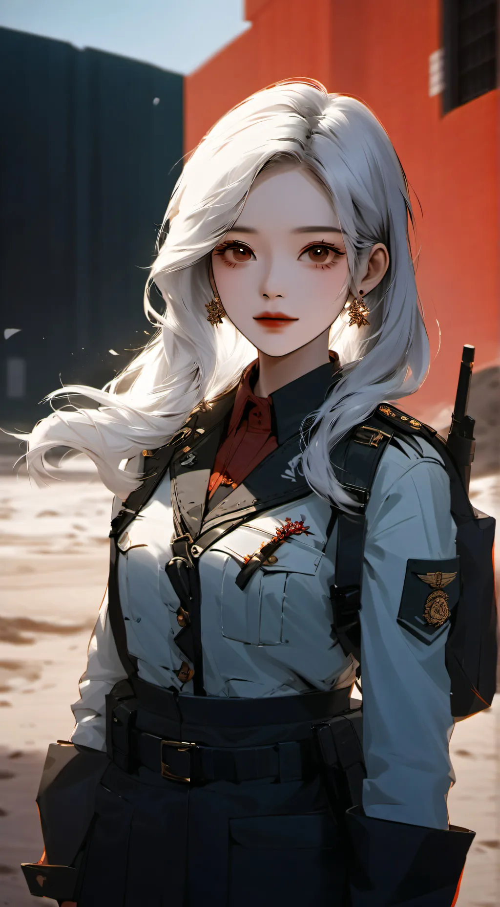 ai character: Mha military  background