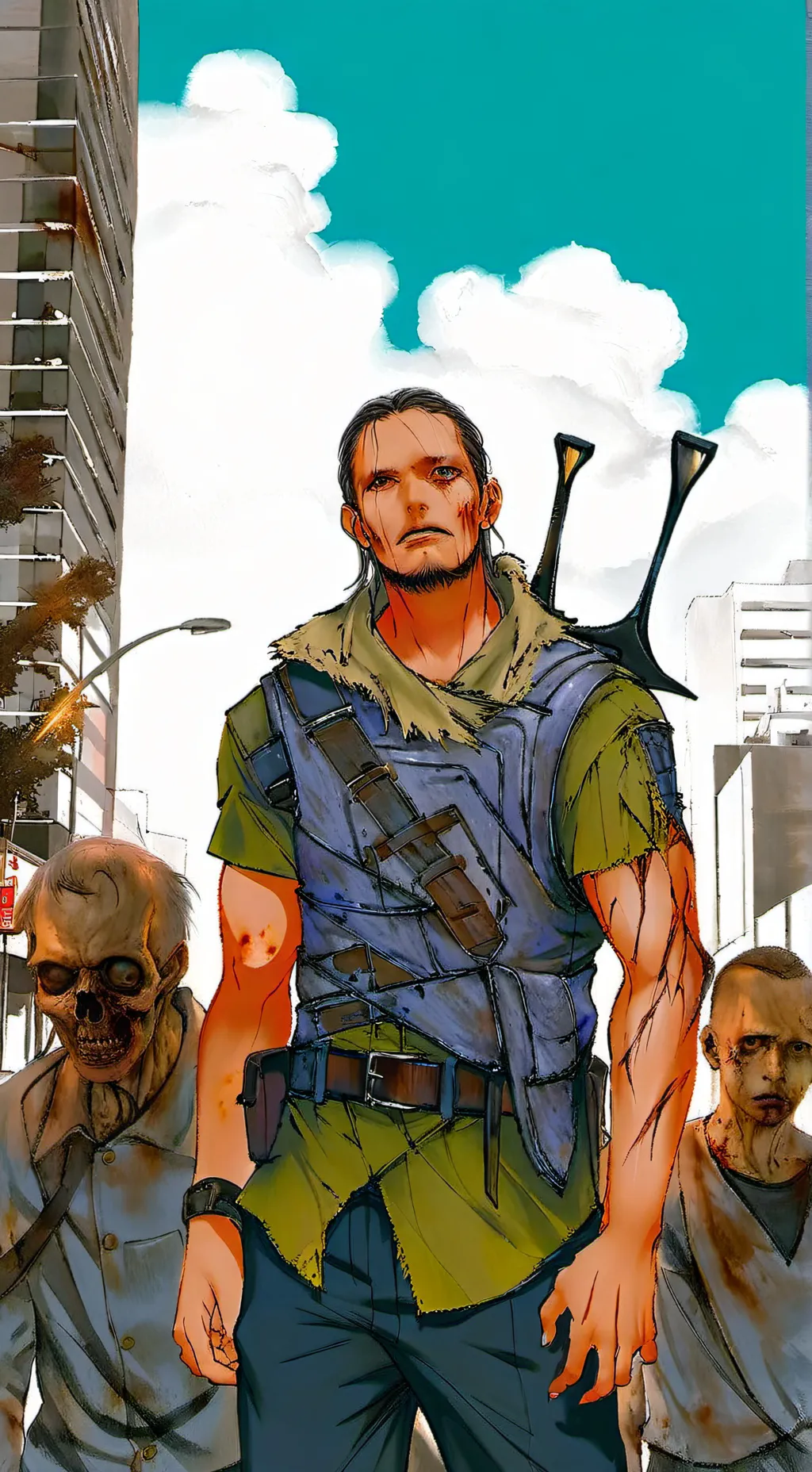 ai character: apocalipse zumbi background