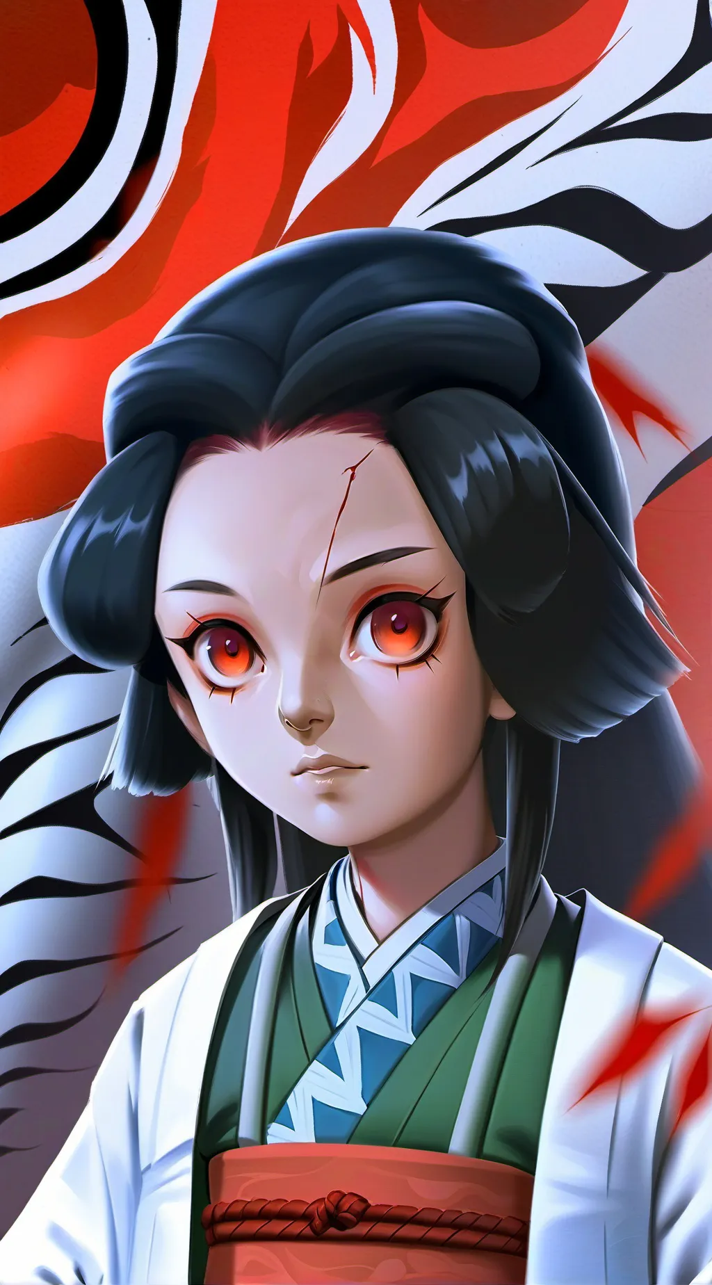 ai character: Nezuko Kamado background