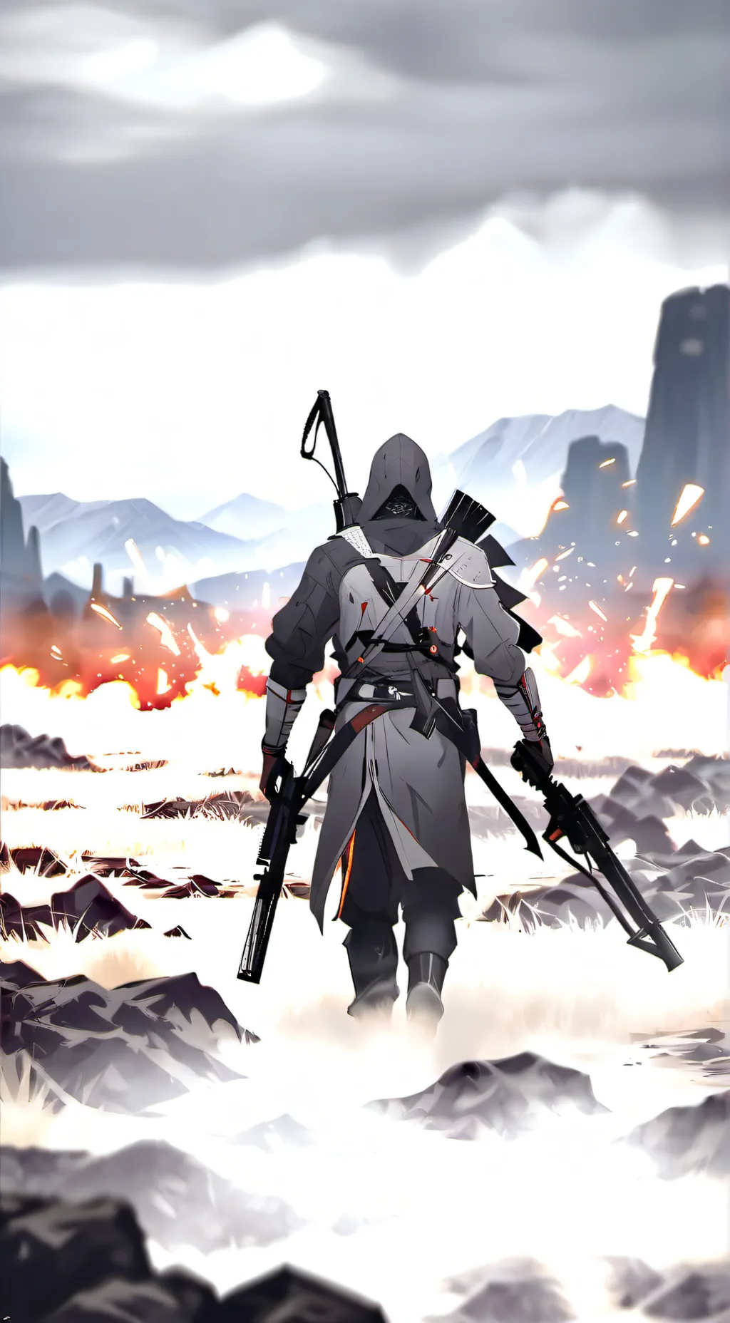 ai character: mha final battle  background