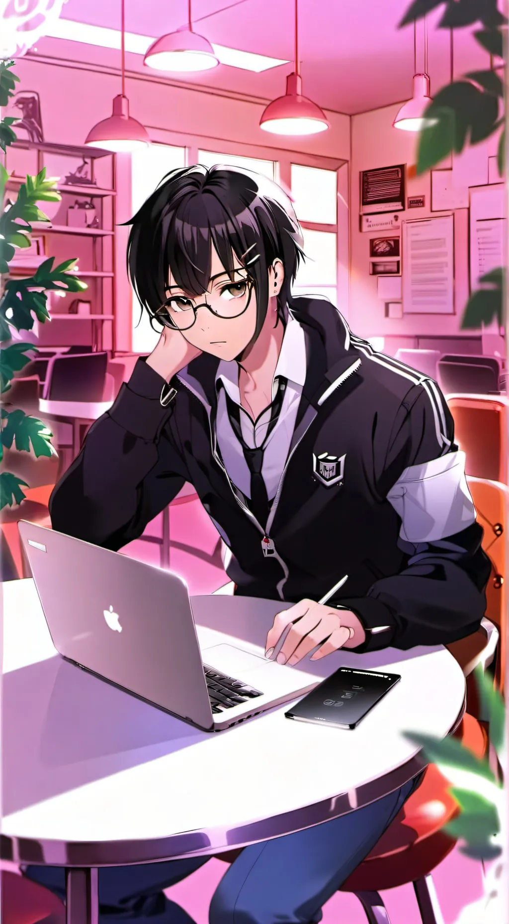 ai character: Tech Tycoon Triumph background