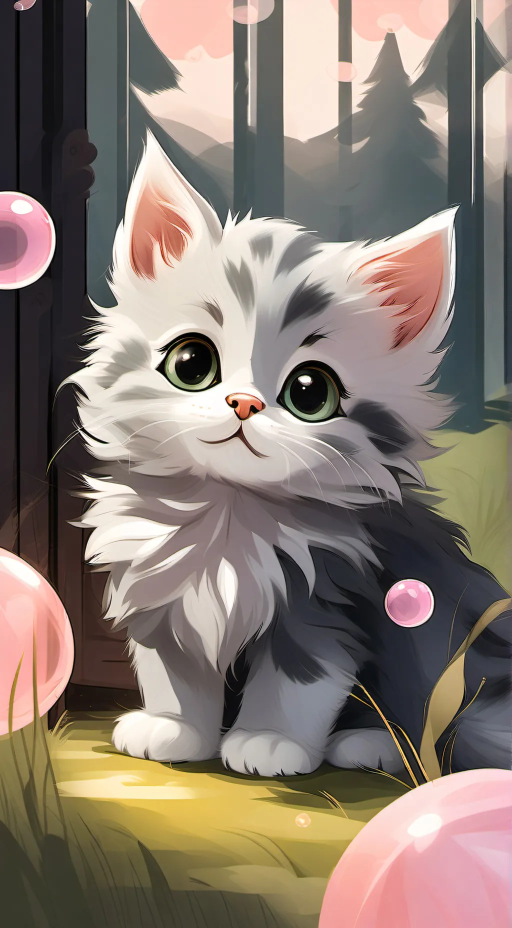 ai character: petal shy  background