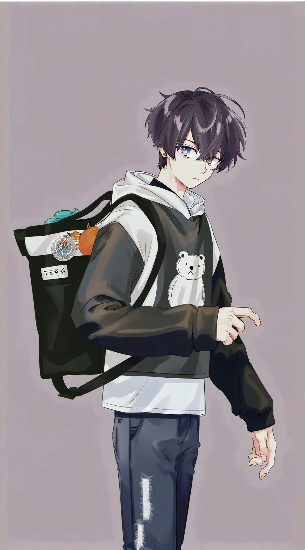 ai character: ☘️Riku Aozora background