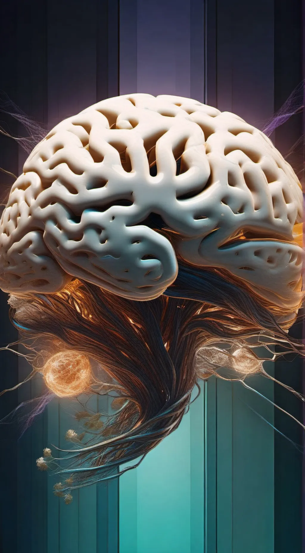 ai character: Brain background