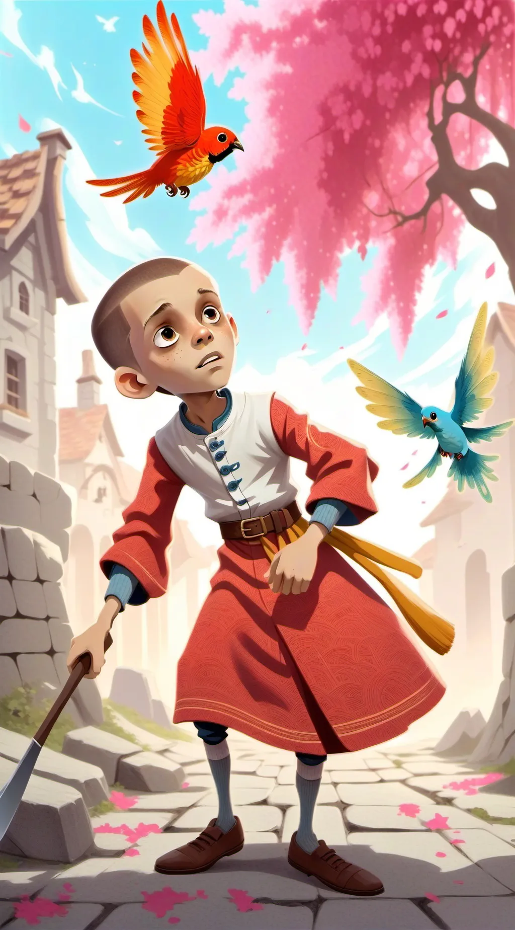 ai character: Rusty background