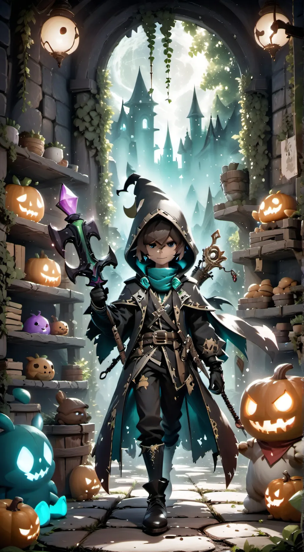 ai character: Everyfandom in hom background