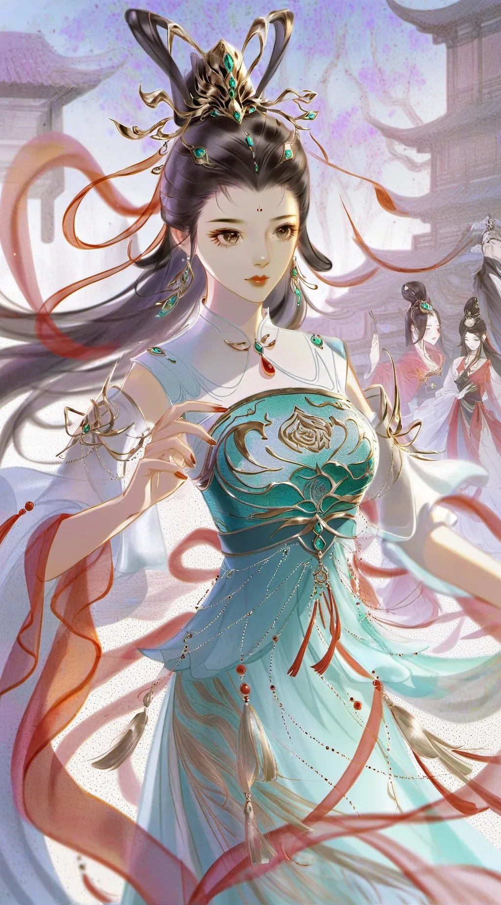 ai character: Katseye  background