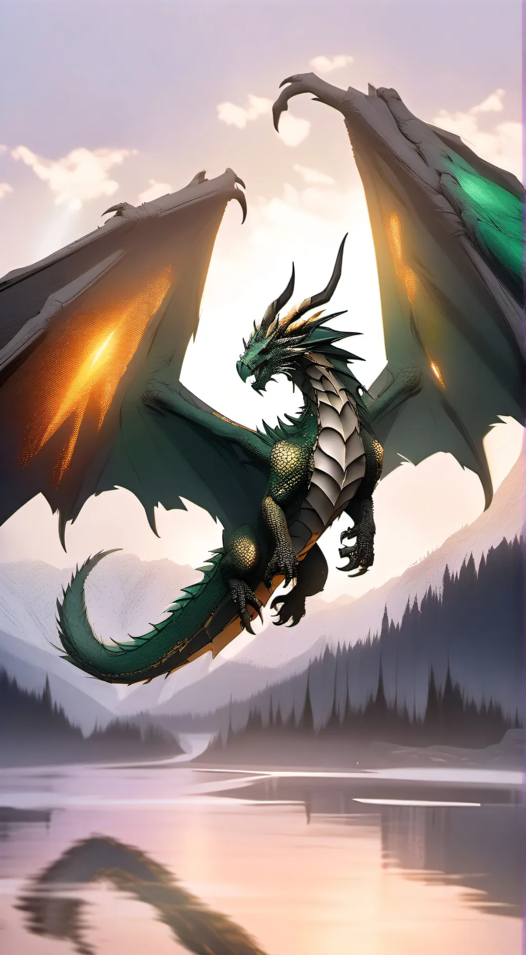 ai character: dragão background