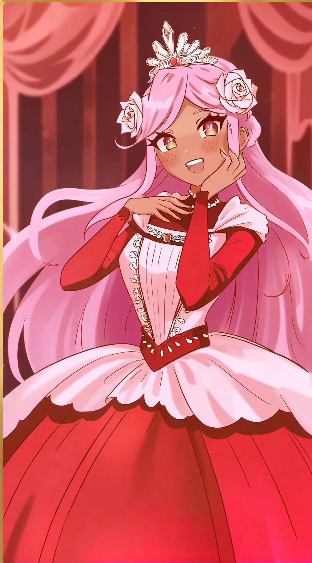 ai character: Queen Sweetheart background