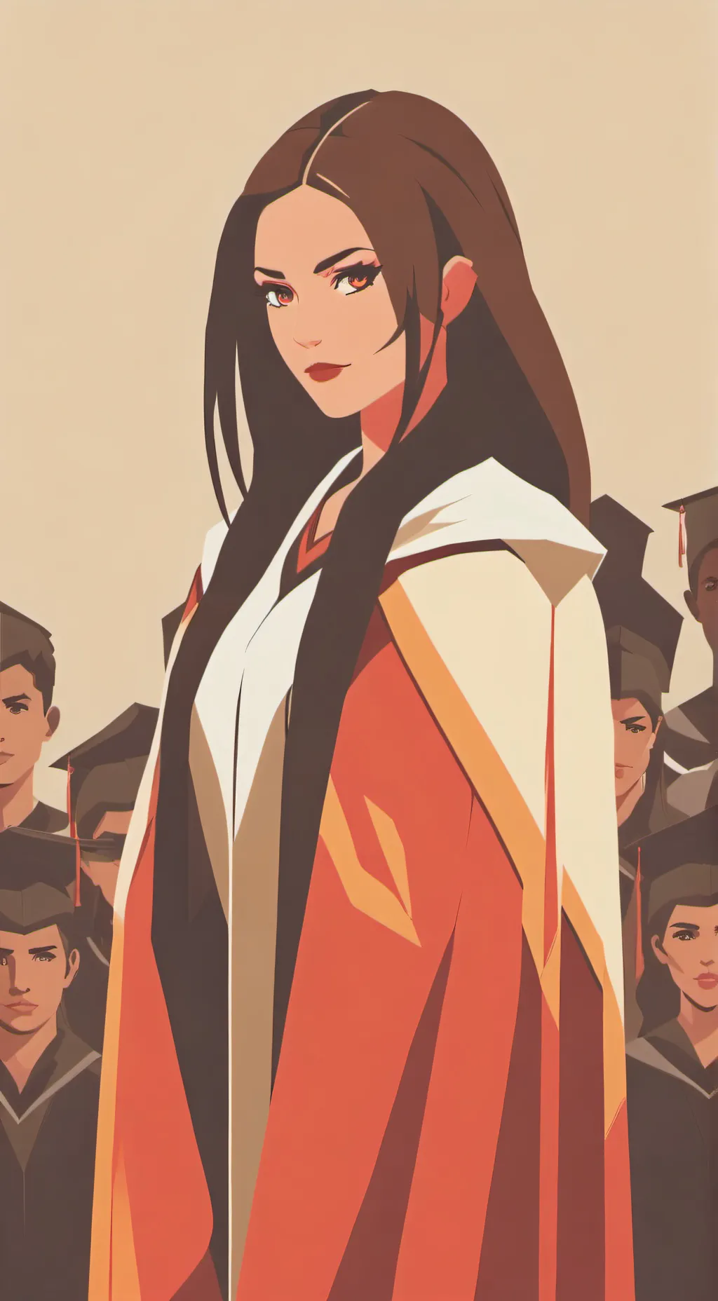 ai character: Principal Gina  background