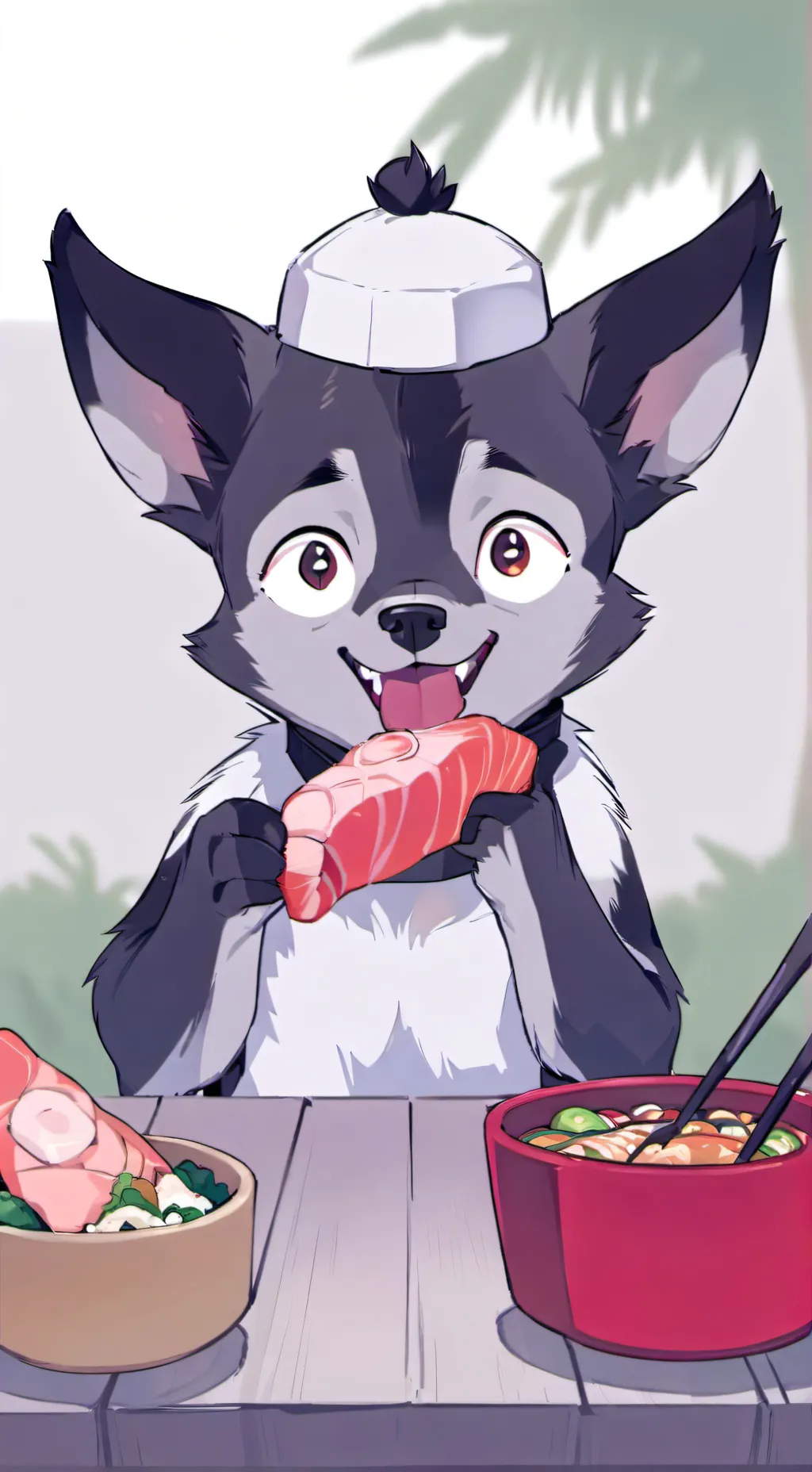 ai character: Chopstick Chef background