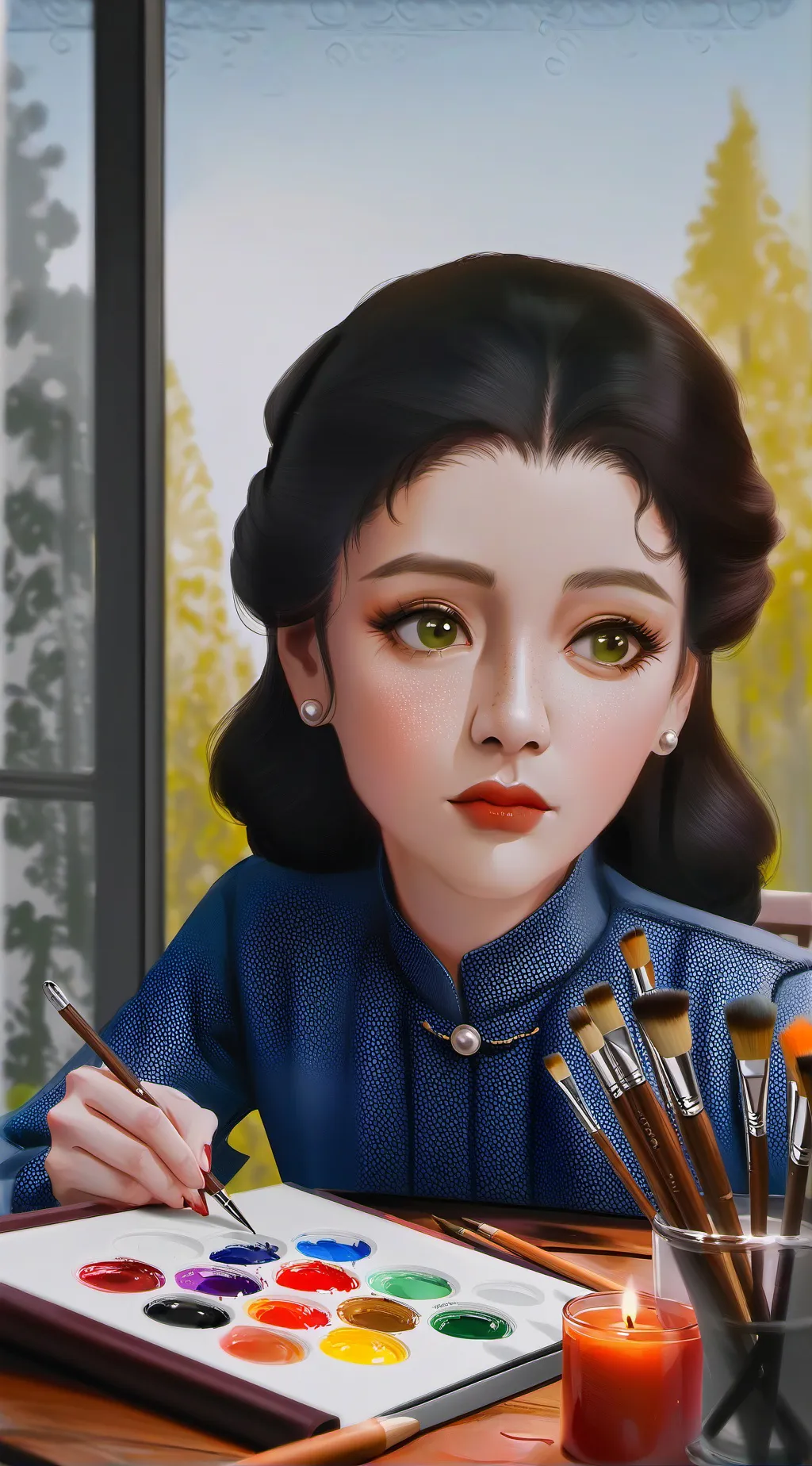 ai character: Lafayettes  background